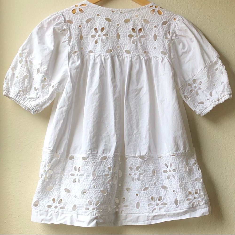 Eri + Ali Rodin Eyelet White Blouse - XS - Picture 9 of 15